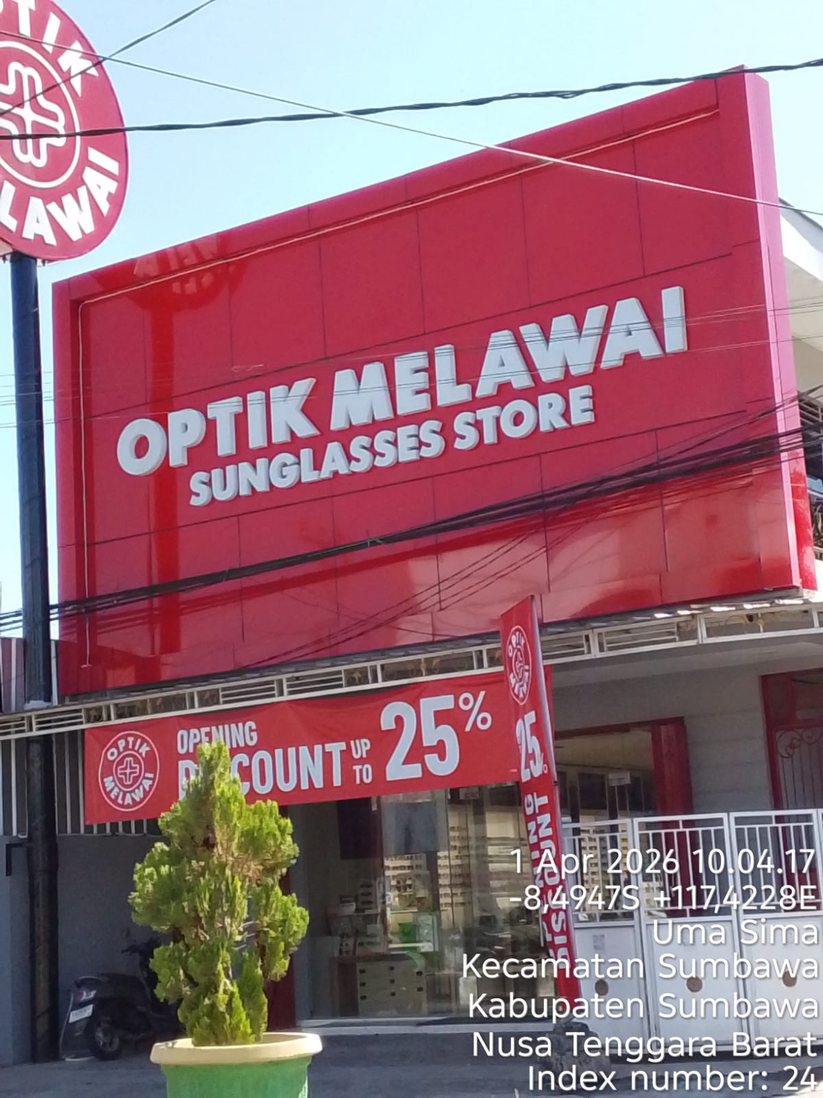 Pendataan Pajak Reklame Optik Melawai