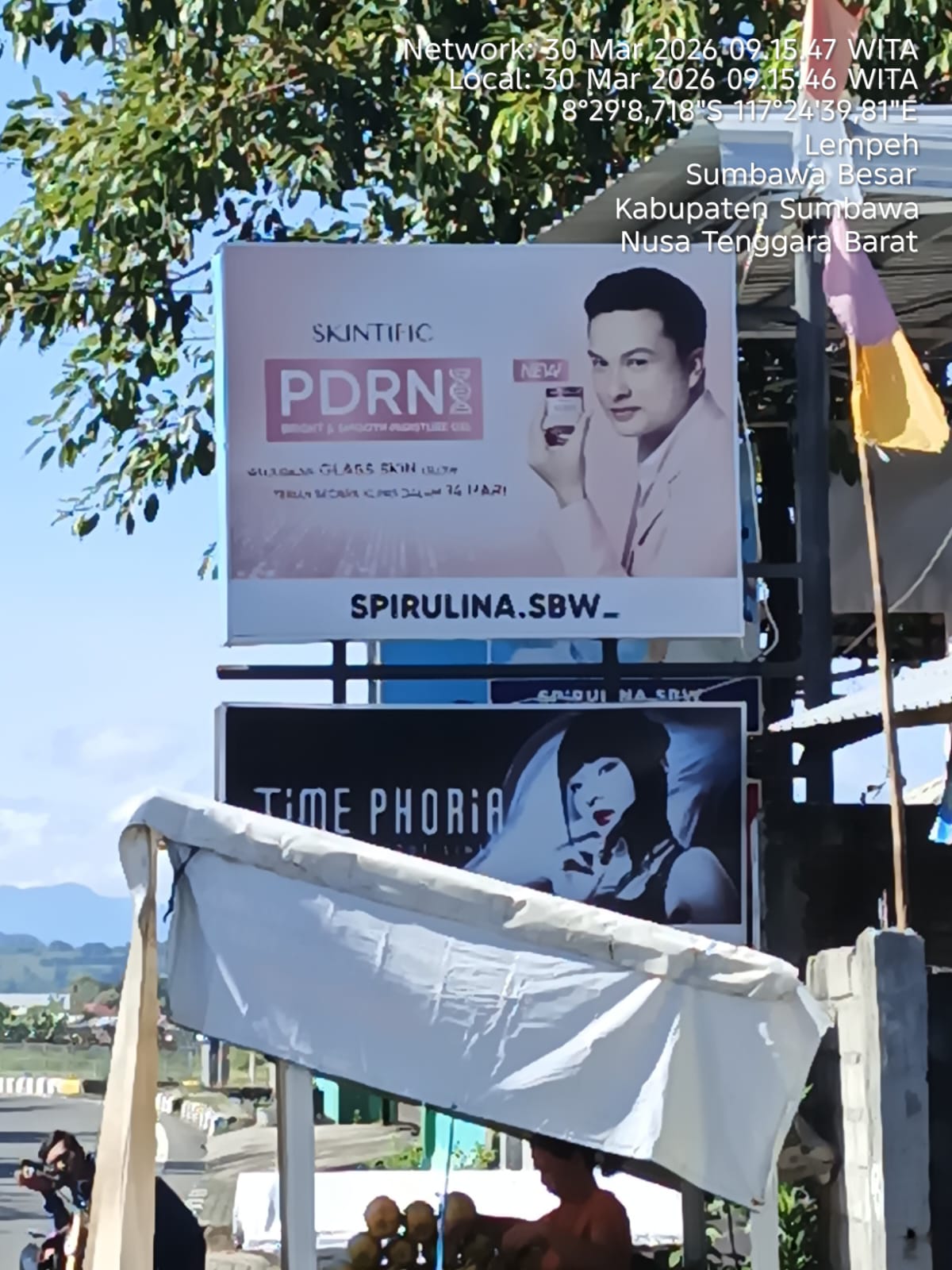 Pendataan Pajak Reklame Toko Kosmetik Spirulina Sumbawa