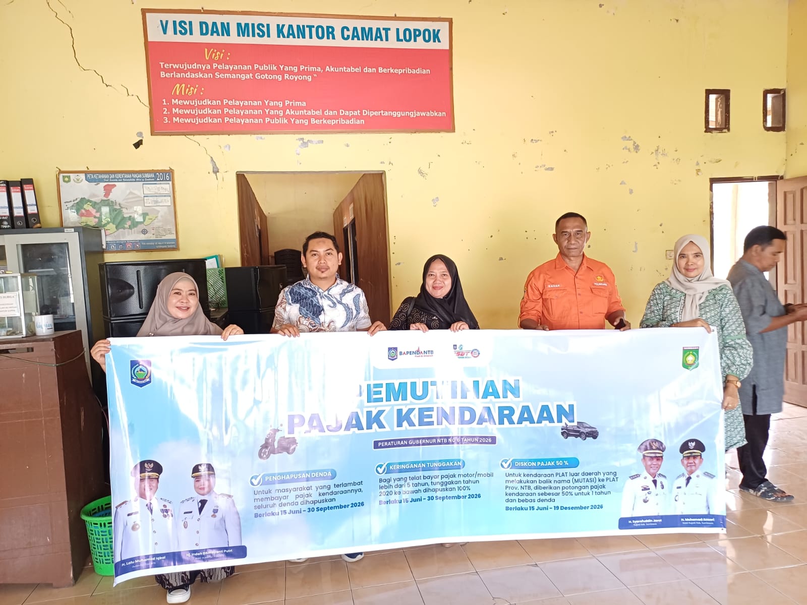 SOSIALISASI PERATURAN GUBERNUR NO 6 TH 2026 TERKAIT PROGRAM PEMUTIHAN PAJAK KENDARAAN BERMOTOR (PKB) DAN BEA BALIK NAMA KENDARAAN BERMOTOR (BBNKB)