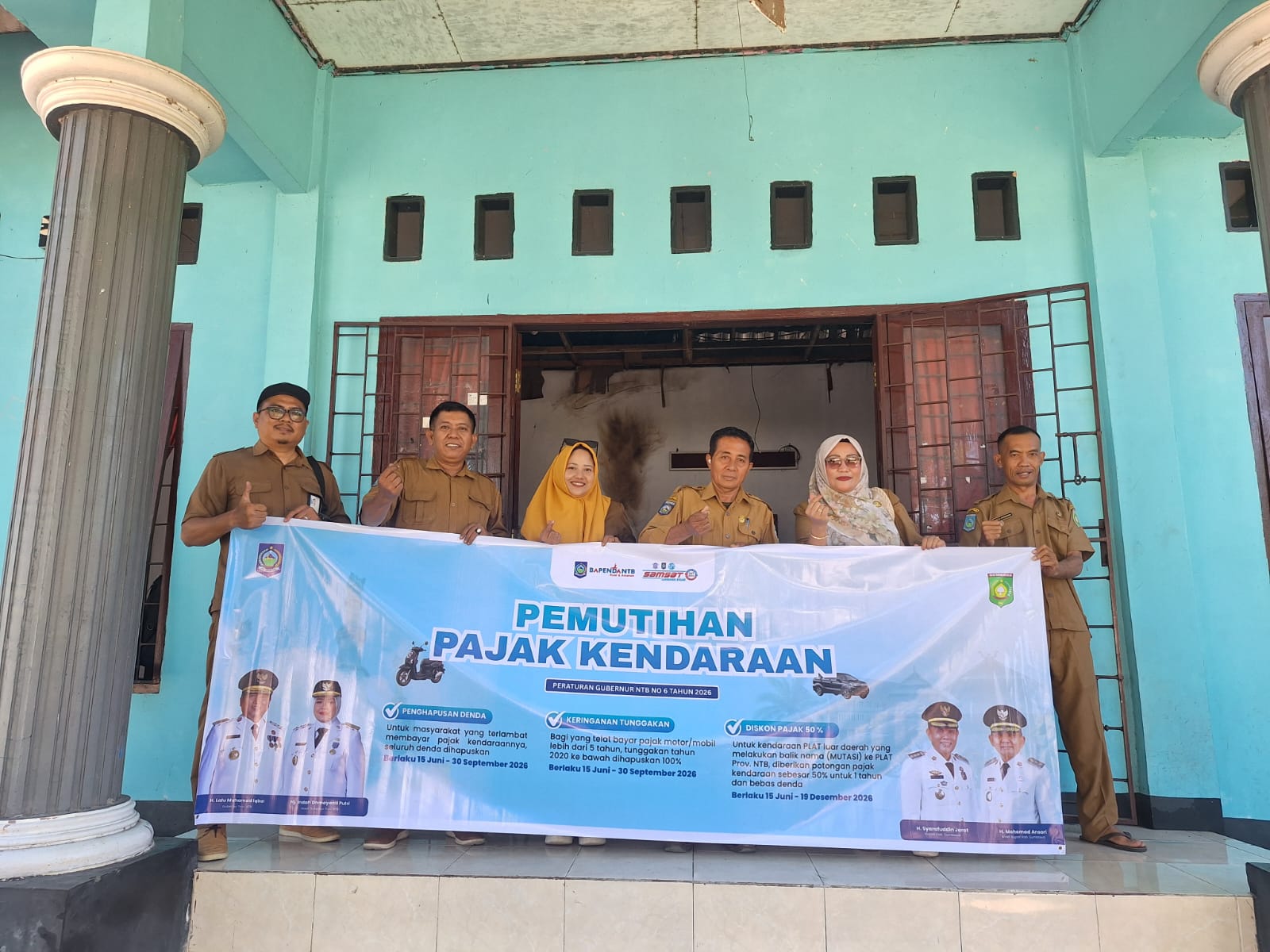 Sosialisasi Peraturan Gubernur No 6 Th 2026 dan Pemasangan Spanduk di Kecamatan Utan